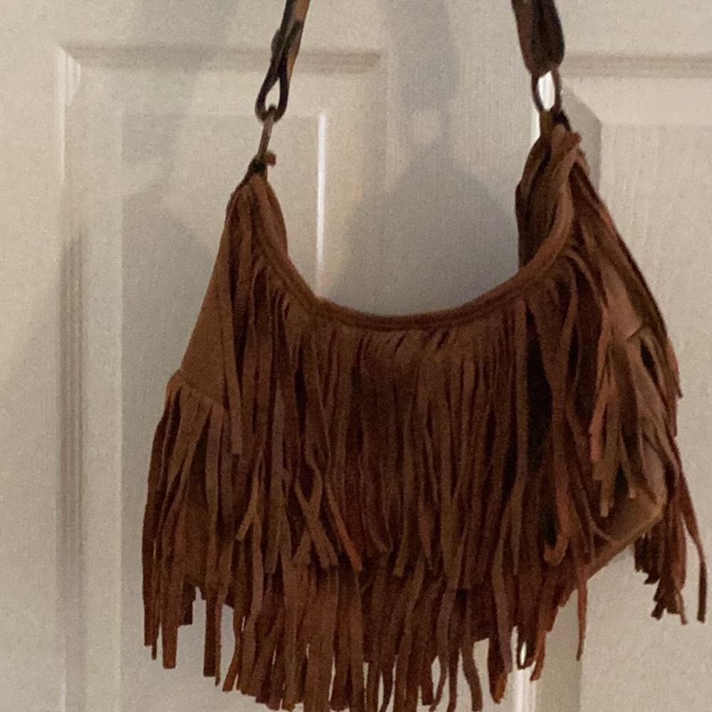 Gorgeous western brown suede Double J Saddlery handbag